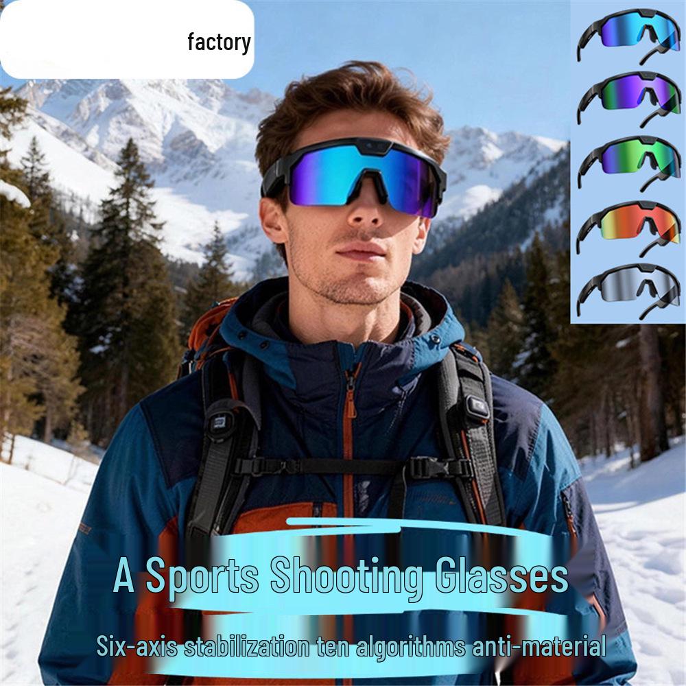 Crosser Q01 Smart Glasses: 8MP Camera, Video Recording, 6-Axis Gyro Stabilization, Ideal for Outdoor Sports & Cycling.