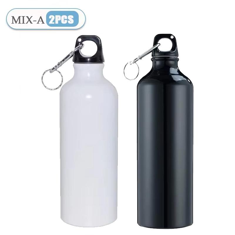 1/2/3PCS Aluminum Outdoor Bike Sports Water Bottle Drinking Kettle Drinking Cup Leakproof Water Jug for Travel Running Camping
