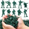 12-48 Stück Grün 5cm Militärische Taktische Soldaten Miniaturfiguren Armee Modellfiguren für Sammler Diorama Displays Kriegsszene Requisiten JXB