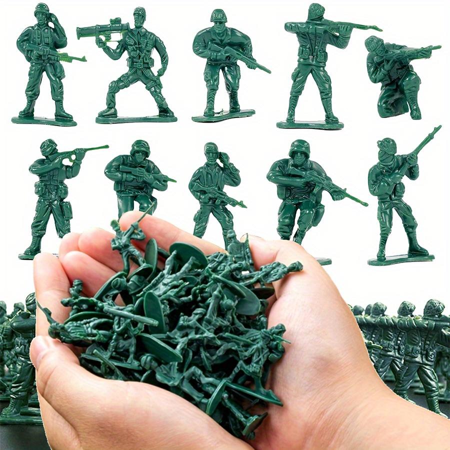 12-48 Stück Grün 5cm Militärische Taktische Soldaten Miniaturfiguren Armee Modellfiguren für Sammler Diorama Displays Kriegsszene Requisiten JXB