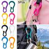 5pcs 8 Colors Carabiner Clip Set Plastic Outdoor Fishing New Camping Cycling Hiking Hooks