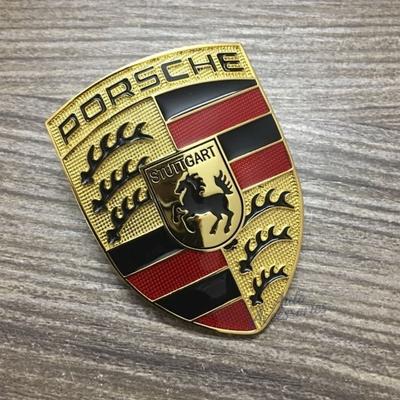 Adesivo Emblema de Metal 3D para Carro Body Badge Decalques Acessórios Para Cayenne Panamera Macan 911 718 Boxster Taycan Cayman Pajun