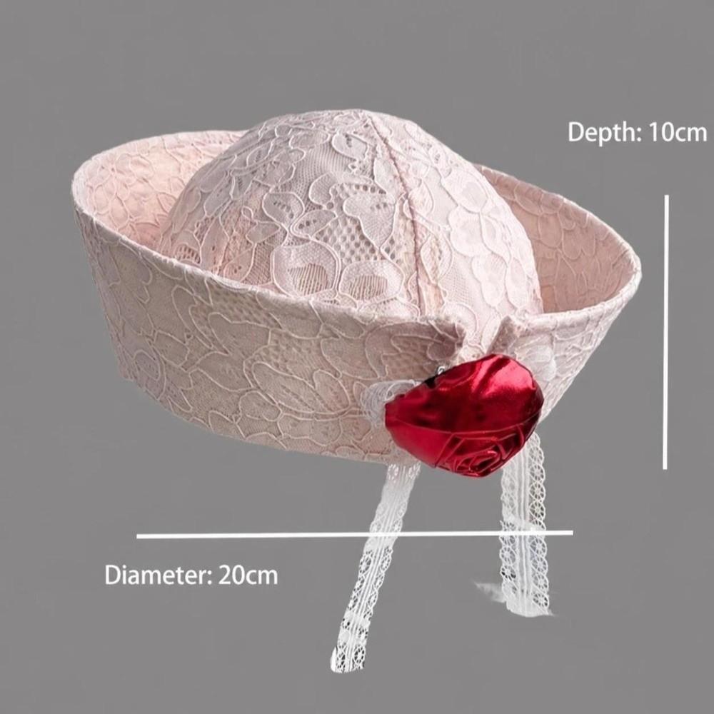 Breathable Lace Sailor Hat Cuffed Brim Beret Cap New Painter's Hat Harajuku Style