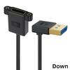 0.3M DisplayPort 1.4 Extension Panel Mount Cable Up/Down/Left/Right Angle 90 Degree DP 8K60Hz 4K144Hz Thin Cord for PC Monitor