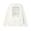 Fila Original Fleece Version Trendy Fashion Casual Versatile Warm Loose Pullover Sweatshirt Men Sweatshirt White F11M549214FWT