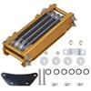 Universal Engine Oil Cooler Kit Gold Radiator with Mounting Accessories for 125cc‑250cc Motorcycle Dirt Pit Bike ATV