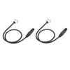 2PCS Professional 3 Pin XLR Pass Through Cables D Type 2FT Male Panel Mount to Female Connector XLR Cable Floor Box