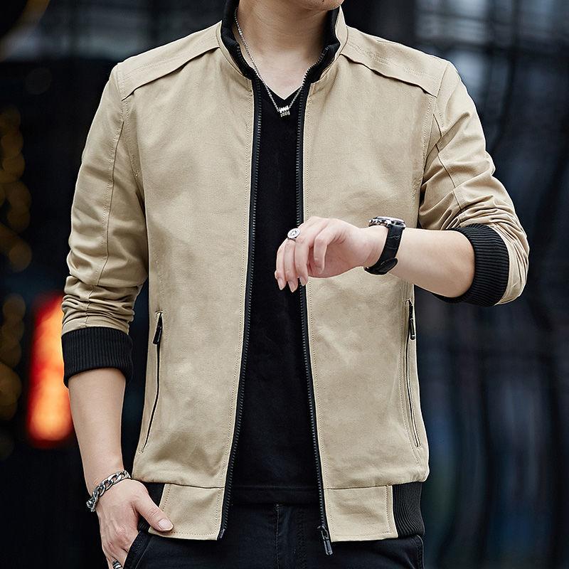 Jacke Herbst und Winter Koreanische Version Trend Slim Casual Stehkragen Herrenbekleidung