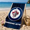 Jets Hockey Team Beach Towel, Super Soft Microfiber, Perfect Gift for Her/Him, Birthday, for Pool, Beach, Travel, Decor Beach Party