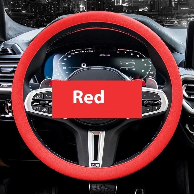 Anti-Slip Silicone Steering Wheel Cover - Universal Fit, Soft & Odorless Fits 14''/15''/16'' Wheels, Durable & All-Season
