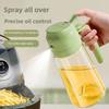 2in1 470ml Glass Spray Oil Sprayer Bottle Spray Oil Dispenser Oil Jar Cruet BBQ Kitchen Baking Roasting Picnic Kitchen Tool