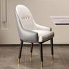 Nordic Upholstered Dining Chair - Modern Lounge Armchair with Wooden Legs, Comfortable Kitchen & Bar Chair for Home Decor