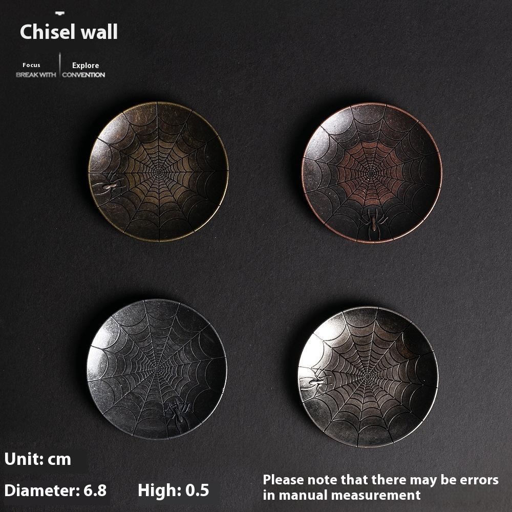 Sous-verre en alliage de zinc, Sous-verre, Accessoires de cérémonie du thé, Coussin de siège pour encens, Petite base porte-encens, S'accorde avec plusieurs styles