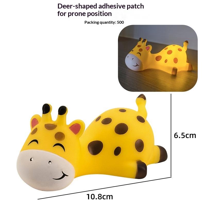 Led Cute Panda Lamp Bedside Decor Night Light Living Room Cute Panda Pvc Creative Kids Night Light Birthday Gift Decoration