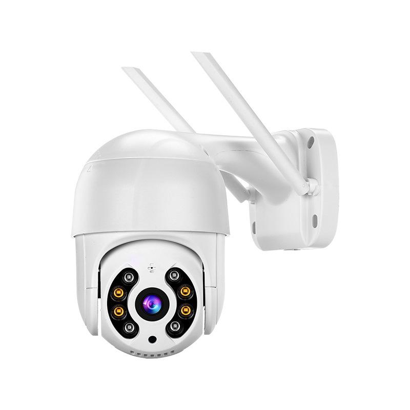 Wireless Outdoor HD Camera with No-Drill Installation and Intelligent Full-Color Night Vision
