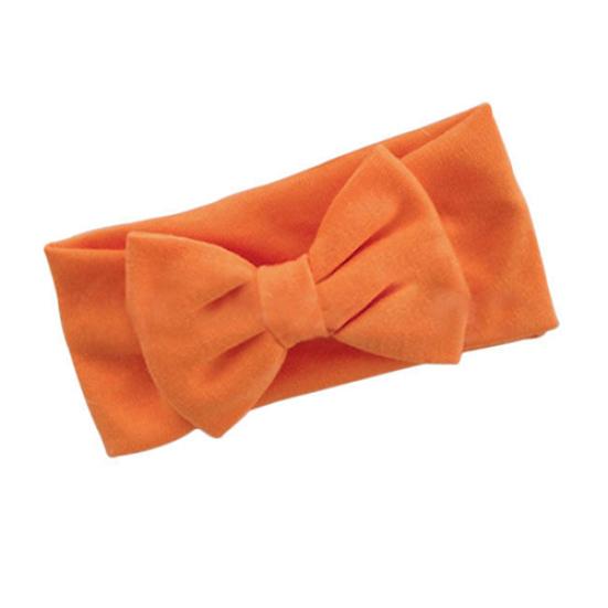 Girls Kids Baby Bow Hairband Stretch Bowknot Head Wrap Headband Hearwear оранжевый