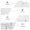 Men's Heavyweight Jacquard Stretch Short Sleeve Henley T-Shirt.