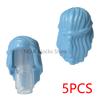 MOC City Small Particles Building Blocks Boys Girls Figures Accessories Curly Hair Beard Set Mini Bricks Toys Gifts For Kids G01