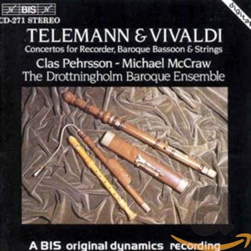 

CD TELEMANN; VIVALDI - Recorder, Baroque Bassoon Concerto Non Japan Classical Used