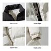 ROMON Men's Colorblock Stand-Collar Puffer Jacket
