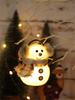 2025 Christmas Decorations Glowing Little Snowman Xmas Tree Decor Plaid Striped Scarf Doll Home Decor Christmas Supplies Navidad