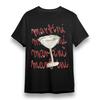 Women's T-shirt With White Cocktail Glass Graphic Unisex Cotton Plus Size Tee