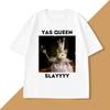 Yas Queen Slay T Shirt Unisex WOMEN Sarcastic Humor Funny Rat TShirt Cotton Unisexs Clothing Animal Print Graphic T Shirts Clothing