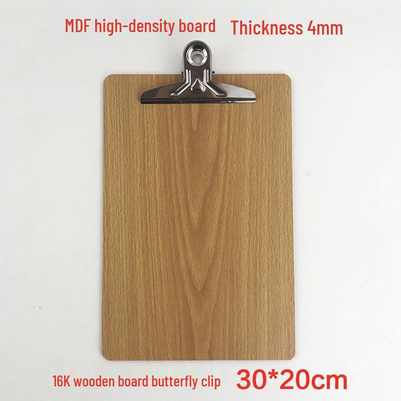 A4 Clipboard with Pen Holder, A5 Writing Pad, A3 Wooden Menu Holder, Cardboard Stationery Board