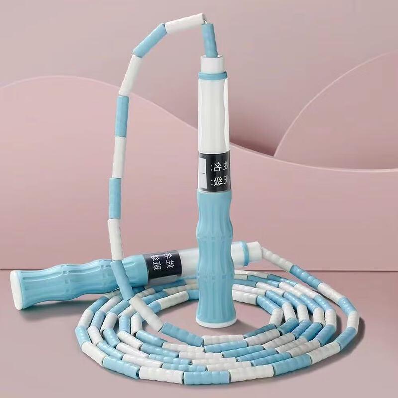 Longchan Adjustable Bamboo Skipping Rope for Kids