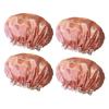 1-6PCS Adult Female Household Cute Double-Layer Thick Waterproof Shower Cap Hair Cap Head Cover Hat Kitchen Oil Fume Proof Hat