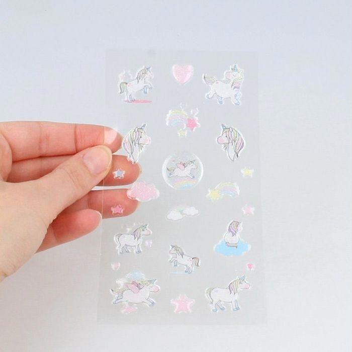 Stickers - Artemio - Rainbow - Epoxy - Pastels - 23 Pieces