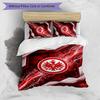 Set Lenzuola Stampato Calcio Eintracht Frankfurt 3 Pezzi, Comodo Set Copripiumino per Camera da Letto Delicato sulla Pelle
