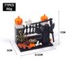 Halloween Decoration Building Block Cemetery Street Scene Ornament Ghost Reaper Toy