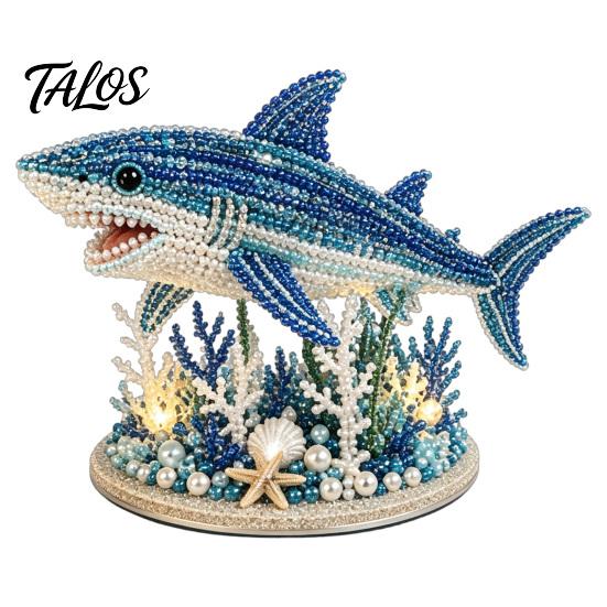 Creative Gifts for Holidays Beaded Ocean Animal DIY Kit, 3D Octopus Shark Craft Handmade Ornament Making Set Sea Animals Bead Art Project Adults,