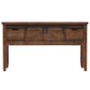 VidaXL Table console Bois massif de sapin 131 x 35,5 x 75 cm Marron