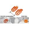 Motorrad Fußraste Fußrasten Pedale Rasten Für KTM SX SXF EXC EXCF XCF XCW XCFW 65 85 125 150 250 300 350 400 450 530 ADVENTURE