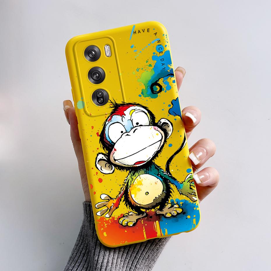 For OPPO Reno 12 Pro Case Cute Bear Cartoon Frog Back Cover Matte Silicone Soft Phone Case For OPPO Reno 12 Reno12 Pro 5G Fundas