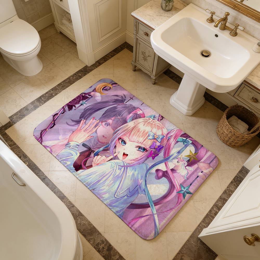 ADV games Needy Girl Overdose comics Bathroom Mat Kids Room Bedroom Decoration Balcony Anti-Slip Doormat Living Room Welcome Rug