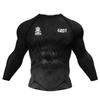 T-shirt de compression pour homme Cody Lundin Tattoo pour la salle de sport Masculin Sublimation Manches longues Rashguard BJJ Jiu Jitsu Boxe Maillot Personnalisé