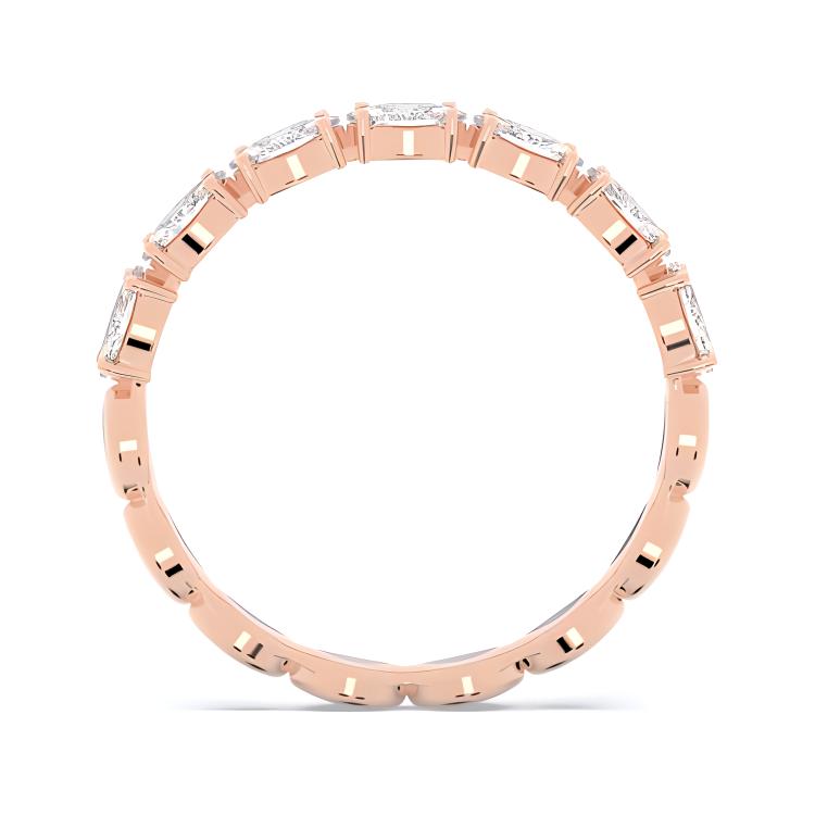 Swarovski Vittore Artificial Crystal Rings Womens Rose Gold Tone Plated