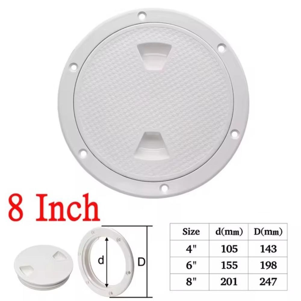 Round Hatch Cover 4 6 8 inch Non-Slip Inspection Hatches  For Boat Yacht Marine