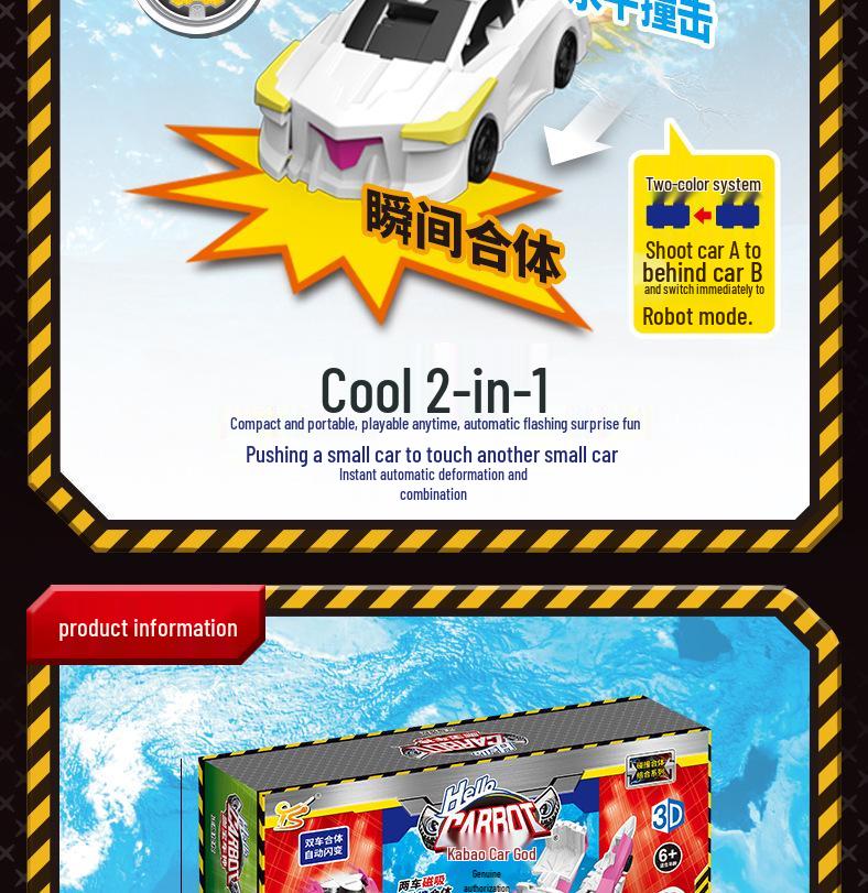 Offizielles Silverwing Dragon Magnetisches Verformungsspielzeugauto für Jungen und Mädchen