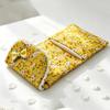 Three-fold Cosmetic Bag Floral Data Cables Organizer Portable Coin Purse  for Students Girls