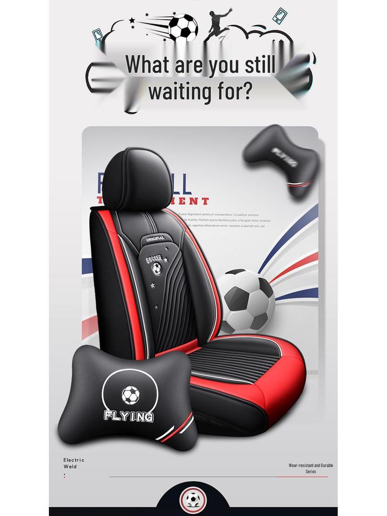 Leather Car Seat Cushion - All-Season Full Surround Cover for Sedans