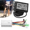 New 2 Types Electric Bike Controller 36V‑48V 13A/15A Brushless Controller with LCD Display Panel E-scooter Meter Control