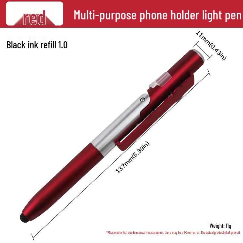 4-in-1 LED Lamp Phone Holder & Touch Screen Ballpoint Pen