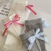 Ladies Spring and Summer Bow Small Fresh Ballet Wind Drum Pile Socks