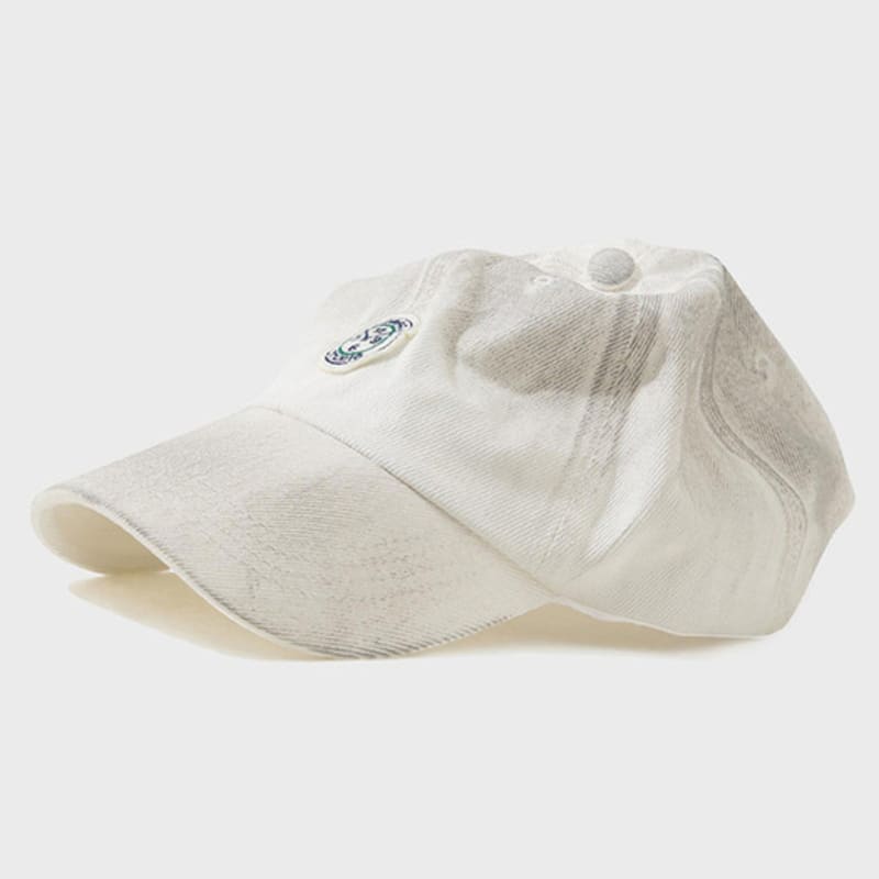 

FFEFF STUDIO Dirty Washing Wappen Ball Cap (Ivory) L