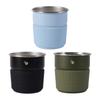 Convenient and Secure Stainless Drink Container Practical Heat Insulated Coffee Cup with Sleeve for Coffee Enthusiasts