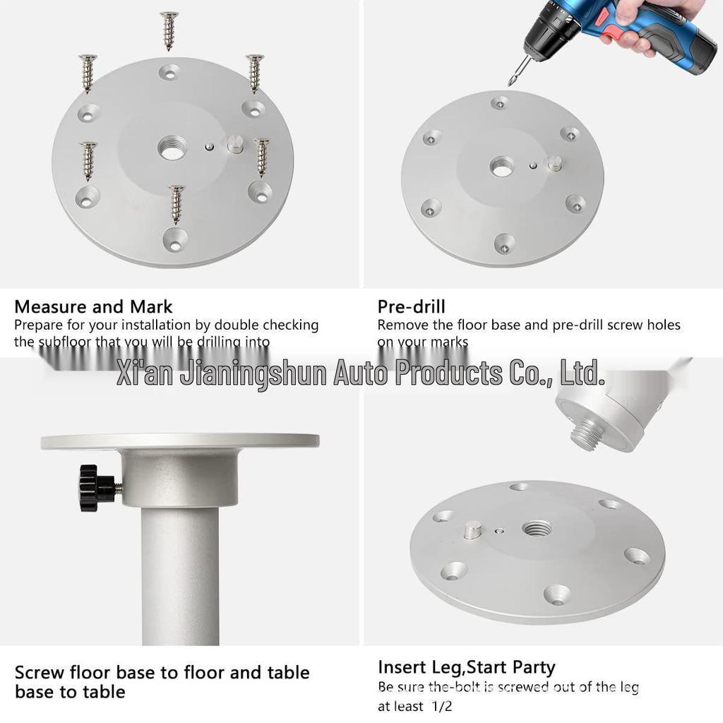 Easy-to-remove telescopic table legs for RVs, yachts, and ships - all-aluminum, liftable design suitable for any RV.